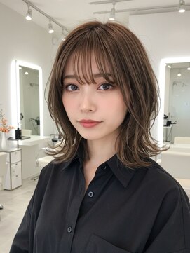 グルグル 下総中山店(GULGUL) 下総中山/ミディアム/ショート/レイヤーカット/前髪/ハイライト