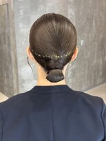 ピークアブー 原宿ハラカド(PEEK-A-BOO) ヘアセット 結婚式ヘア お呼ばれヘア お団子 シニヨン 原宿