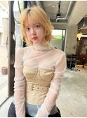 【ROJITHA原宿表参道】外ハネボブ×ミルクティベージュ