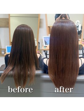 ミラバイケンジ 藤沢(Mira by KENJE) 白髪ぼかし細めハイライト30代40代50代セミディ