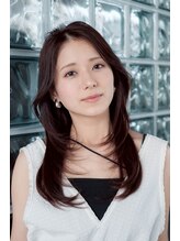 ヘアラウンジ アンリオ(hair lounge an rio) 顔周りレイヤー×レッドブラウン