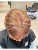 ダブル(W) メンズ/ケアブリーチ/ブリーチカラー/ショート/ブロンド