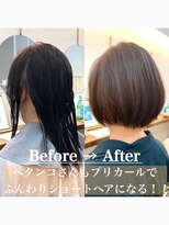 コンティロミー(CONTI ROMMY.)&nbsp;ふんわりショートボブ◎プリカール根元パーマ小顔20代～50代