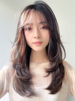 アグノス 青山(Agnos)&nbsp;レイヤーカット暗めカラーフェイスフレーミングデザインカラー