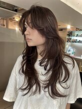 サロン ド ビカ(Salon de bika) バタフライレイヤー×ピンクベージュ