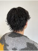 波巻きパーマ