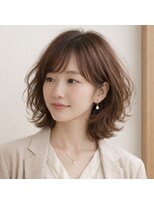 スープレックス ヘアーデザイン(SOUPREX HAIR DESIGN) ミディアムボブデジタルパーマ 20代 30代 40代 50代 60代