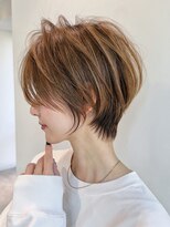 バンプ ギンザ(BUMP GINZA)&nbsp;30代40代50代ショート似合わせ白髪ぼかし前髪あり髪型