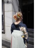 卒業式ヘアセット着付け