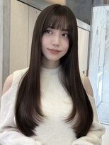 ロンド シャルム 吉祥寺(Lond charme) グレージュブラウン/ミディアムレイヤー/韓国巻き/顔周りカット