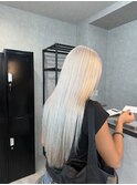◎ロング×ホワイトブロンド