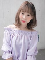 ルティア(Lutia) 斜めバング ミルキーグレージュ☆