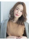 【Lond avenir本田奈穂美】柔らかお洒落ウェーブセミディ