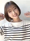 【GARDEN川谷】20代30代大人可愛い小顔ボブ×グレージュ