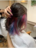 インナーカラー_ パープルカラー_ラベンダー