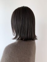 ネイヴィル オモテサンドウ(navile omotesando) ☆ブリーチなしグレージュカラーアッシュくびれ外ハネボブ☆