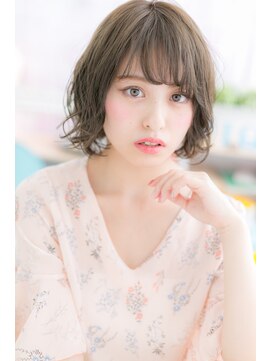 ミック ヘアアンドビューティー 大山店(miq Hair&Beauty) 透けバングカール♪大人かわいい小顔くびれボブa1