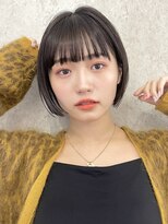 サンク 原宿 表参道(cinq)&nbsp;ナチュラルボブミニボブ前下がりボブ黒髪ショートボブ20代30代