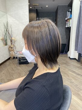 パペル(PAPEL) 大人女性似合わせカット+インナーカラー