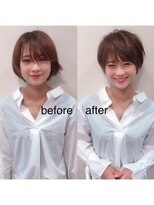 ビューエヒメ(VIEW EHIME)&nbsp;前髪大人かわいい美髪ホワイトグレージュネビージュショートボブ