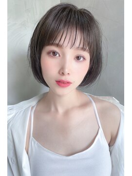 オブハーツ 若葉台店(OF HEARTS) 大人可愛いショート【髪質改善/インナーカラー/白髪ぼかし】