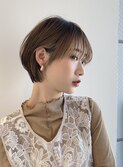 丸み 抜け感 可愛い 韓国風 おしゃれマッシュショート