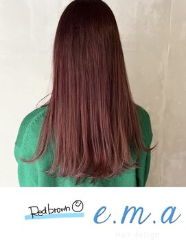 エマヘアデザイン(e.m.a Hair design) レッドブラウン