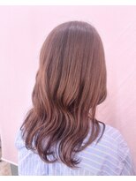 エイムヘアメイク 舟入店&nbsp;ベージュカラー×コテ巻き