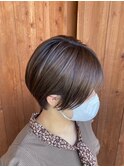 ショートヘア×ヘアカラー＃20代30代40代50代＃福岡飯塚＃美容室