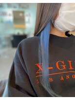 カラーラバー 学芸大学(COLOR LOVER)&nbsp;インナーカラー　ブルーシルバー/ハイトーンカラー/20代30代40代