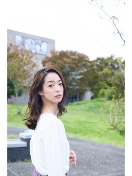 ヘアアンドアイラッシュ ココアンジェ くりえいと宗像店(Coco Ange) やわらかセミディ