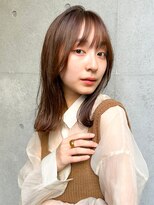 オーブ ヘアー ジーナ 浦和店(AUBE HAIR gina) 透け感ブラウンロング/20代30代40代/小顔/似合わせ