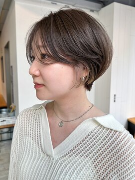 アイティー バイ アルバム 浦和店(IT by ALBUM) ナチュラルショート_ピンクベージュインナーグレージュ_ba465831