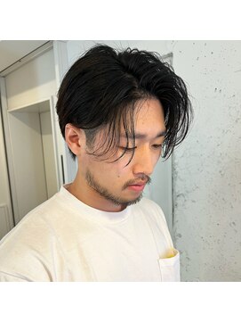 アルジャーノン グリーン(ALGERNON GREEN) オールバックセンターパート センターパート メンズヘア