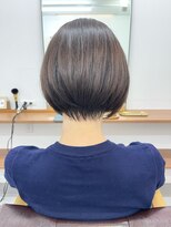 ランプ(Lamp)&nbsp;【白髪染め可】ボブショート ビフォアー＆アフター/白髪ぼかし