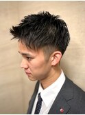 ツーブロックアップバング