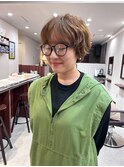 【Lookat】20代30代40代ニュアンスマッシュパーマショートパーマ