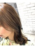 【Feria 渋谷】縮毛矯正×透け感ライトブラウン"Tsuyuki"