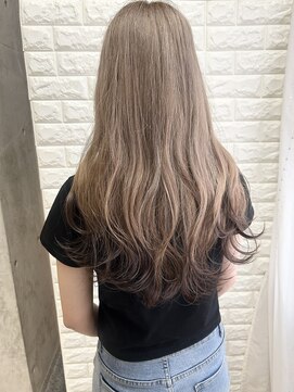 ルノン(LUNON) ミルクティーベージュ/エンドカラー/裾カラー/ブリーチ