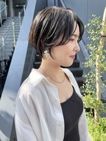 ヌード(NUDE)&nbsp;NUDE前髪カットシースルーバングハンサムショート ショートボブ