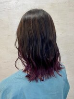 アンジェリカ(Angelica Total Beauty Lifestyle Design)&nbsp;艶髪エモージュグラデーション裾カラーウェーブヘアスタイル