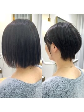 アンド ストーリーズ(&STORIES) ショートボブ髪型30代40代50代前髪あり前髪なし面長丸顔【倉田】