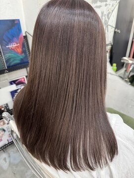 サル(saru) #ハイライトカラー × #ラベンダーグレージュ