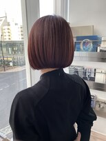 ワインカラー×ボブ