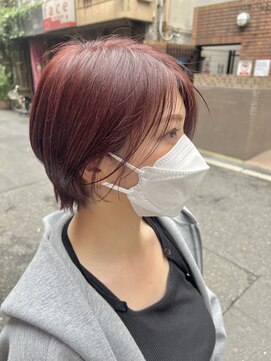 ウィーク 梅田(UiiC) ブリーチなし暖色カラー uiic hair 中沢恵理