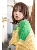 フェイスレイヤーパッツンボブ