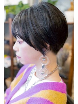 シャロン(SHARON) 【SHARON】刈り上げショート×ナチュラルブラック