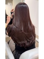 カラ フクオカ(Cara FUKUOKA)&nbsp;【ピンクラベンダー&レイヤーカット】《福岡髪質改善》