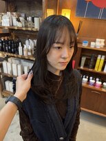 チャプター 問屋町(chapter) 透明感ケアカラーオリーブグレージュ顔まわりレイヤーカット韓国