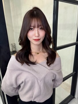 メゾンハル(Maison HALU) チョコレートブラウン×ミディアムレイヤー